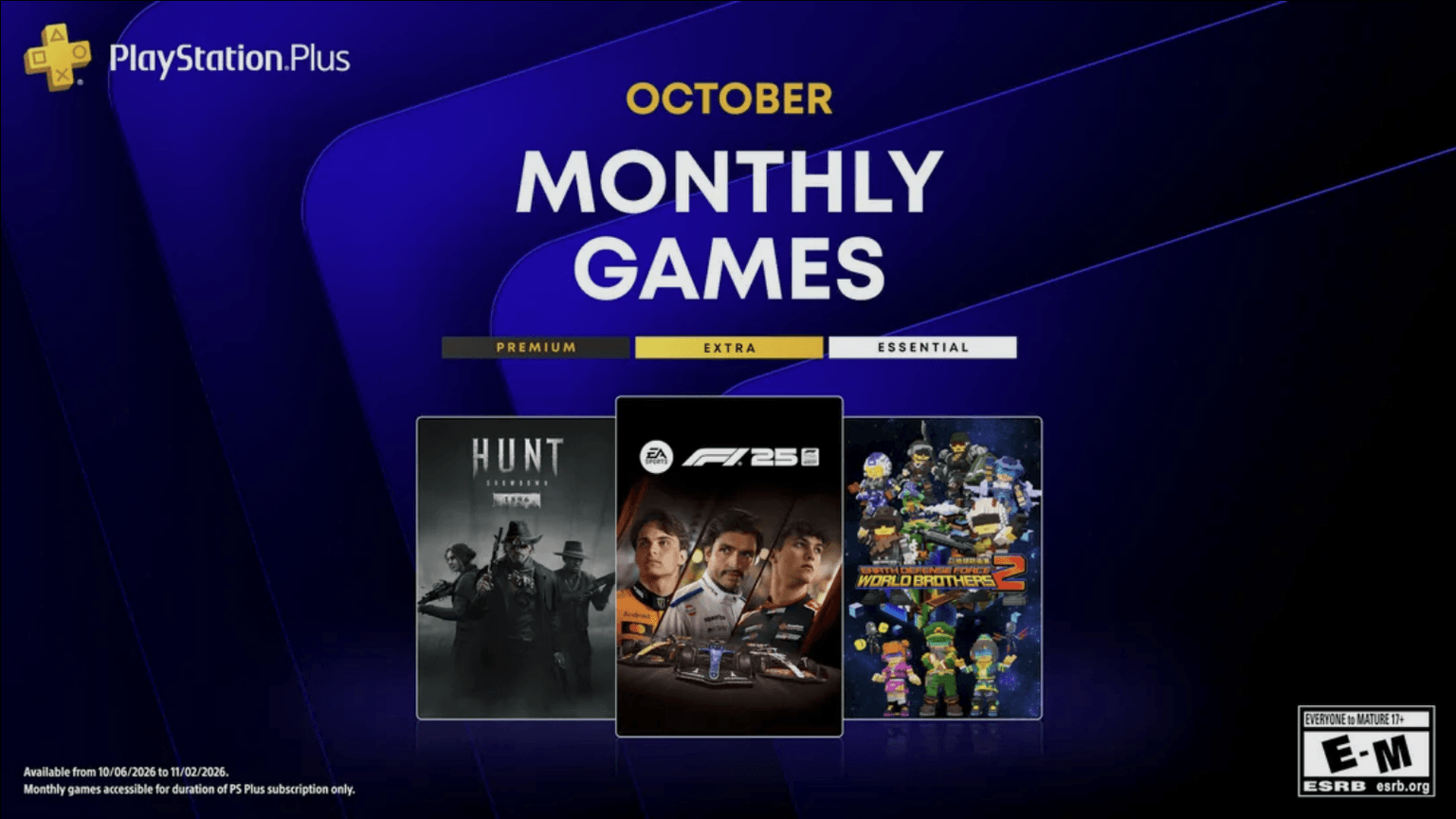 Katalog gier PS Plus Październik 2026