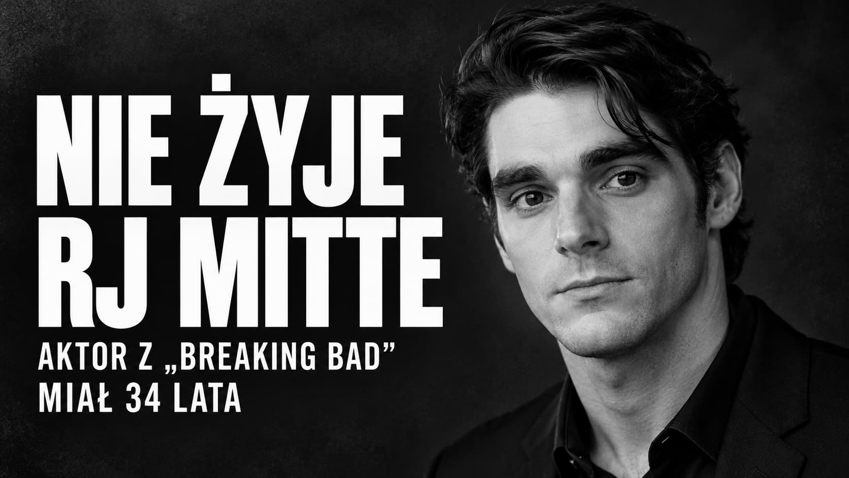 Nie żyje RJ Mitte. Aktor znany z „Breaking Bad” miał 34 lata